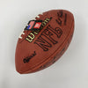 Lawrence Taylor Eric Dickerson 1999 Hall Of Fame Induction Signed Football BAS