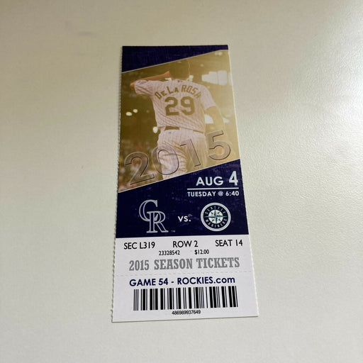 John Grey MLB Debut First Game Original Ticket August 4, 2015