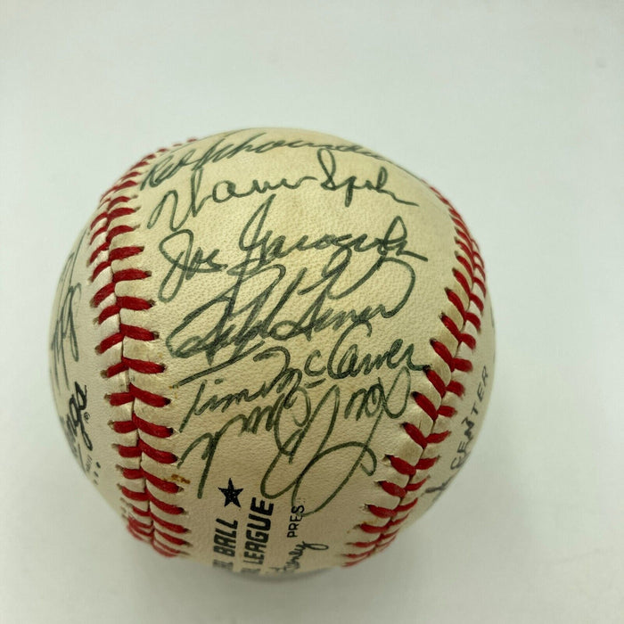 Beautiful Hank Aaron Ernie Banks Hall Of Fame Multi Signed Baseball