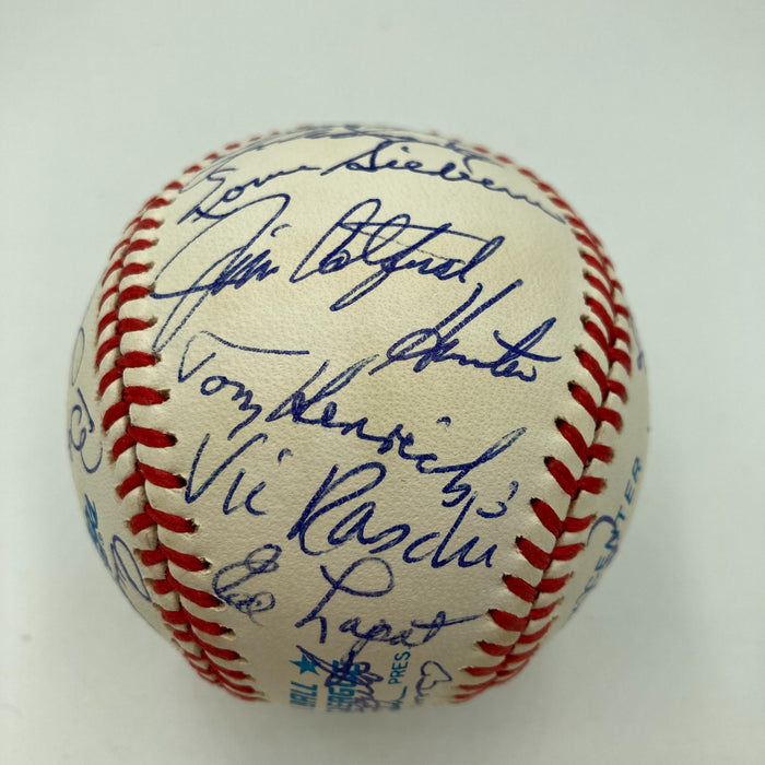 Mickey Mantle New York Yankees Hall Of Fame Legends Multi Signed Baseball JSA