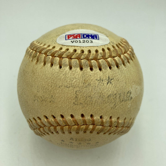 Nellie Fox &  Luis Aparicio Signed 1950's Baseball With Topps Card PSA DNA COA