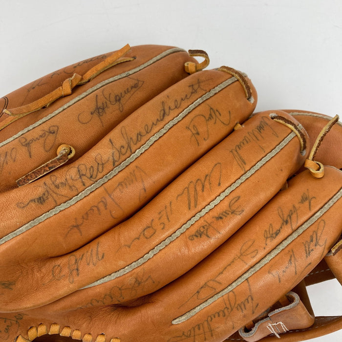 1988 St. Louis Cardinals Team Signed Baseball Glove 30 Sigs Ozzie Smith