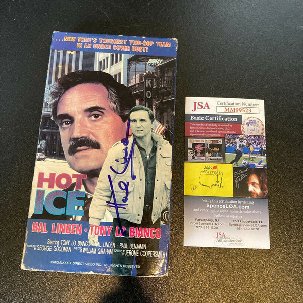 Hal Linden Signed Autographed Hot Ice VHS Movie Set With JSA COA