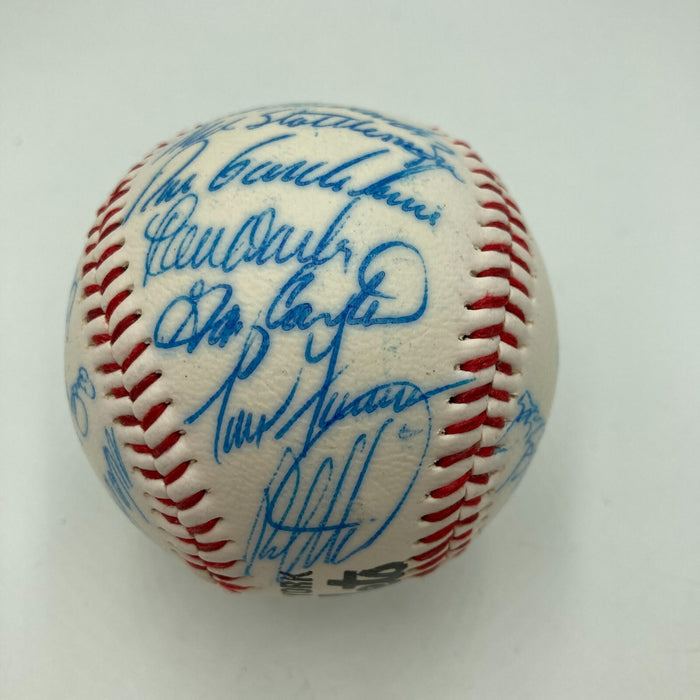 1985 - 1986 New York Mets Team Signed Baseball 28 Sigs With Gary Carter