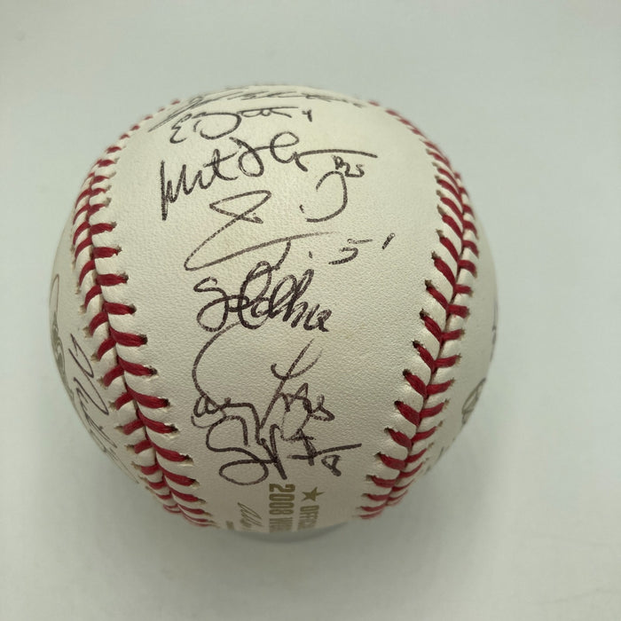 2008 Philadelphia Phillies World Series Champs Team Signed Baseball JSA COA