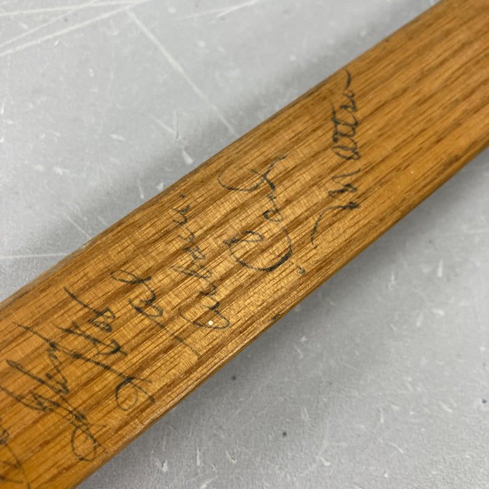 1953 Detroit Red Wings Stanley Cup Team Signed Ted Lindsay Game Used Stick JSA