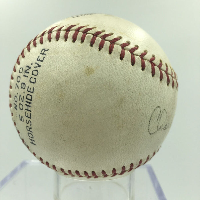 Vintage 1940's PLaying Days Charlie Keller Single Signed Baseball PSA DNA