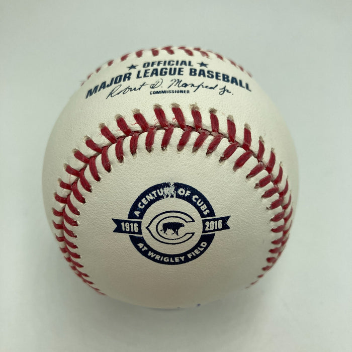Ryne Sandberg HOF 2005 #23 Signed 1916-2016 100 Yrs Wrigley Signed Baseball PSA
