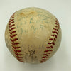 Hank Aaron 1960 Milwaukee Braves Team Signed Baseball JSA COA