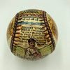 Johnny Vander Meer 2 Straight No Hitters George Sosnak Folk Art Signed Baseball