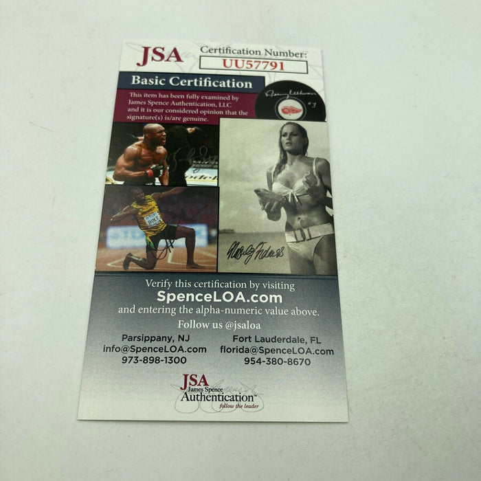 Warren Peace Signed Official Major League Baseball Negro League Legend JSA COA