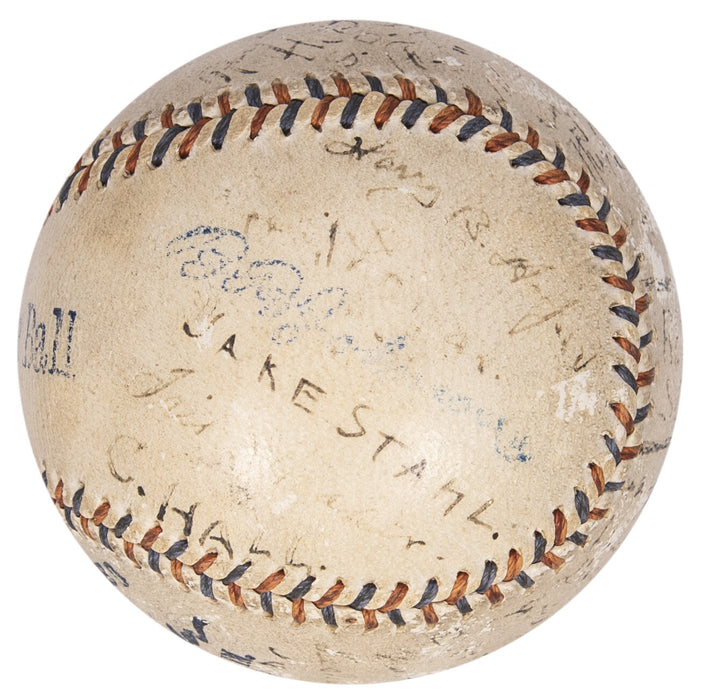 Historic 1912 Boston Red Sox World Series Champs Team Signed Baseball JSA COA