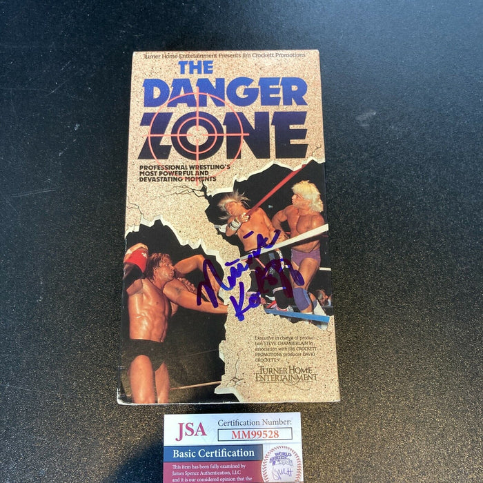 Nikita Koloff Signed The Danger Zone WWF VHS Movie JSA COA