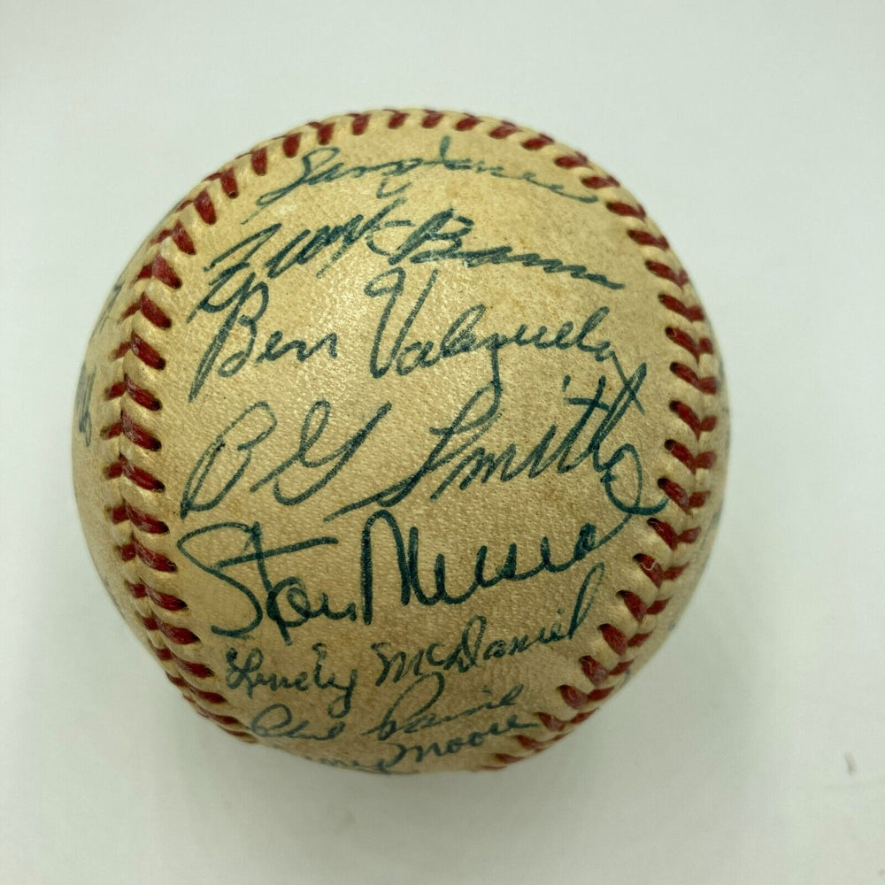 1958 St. Louis Cardinals Team Signed National League Baseball Stan Musial JSA