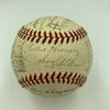 1939 Cleveland Indians Team Signed American League Baseball JSA COA Bob Feller