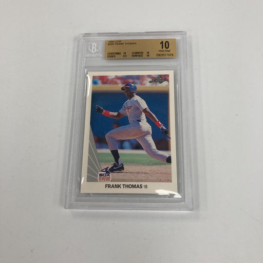 1990 Leaf #300 Frank Thomas Rookie RC BGS PRISTINE 10