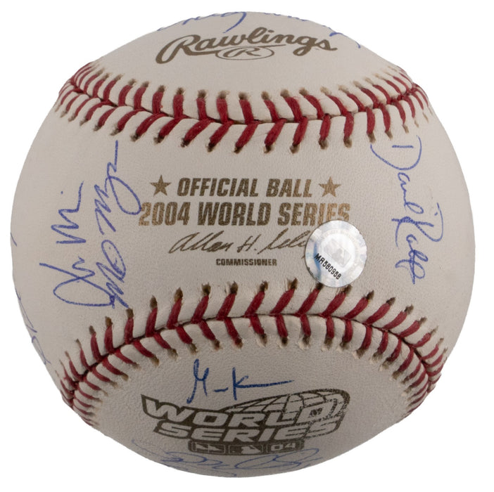 2004 Boston Red Sox World Series Champs Team Signed W.S. Baseball JSA COA