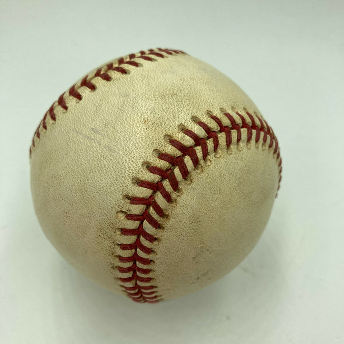 Tommy Lasorda Signed Game Used Baseball & Photo To National Anthem Singer JSA