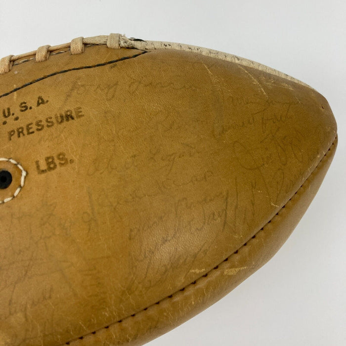 1965 Dallas Cowboys & Green Bay Packers Multi Signed Rawlings Game Football