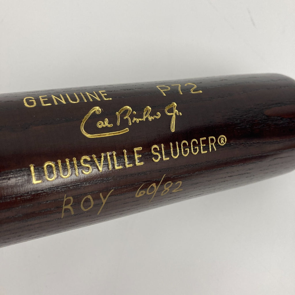 Cal Ripken Jr. 1982 Rookie Of The Year Signed Game Model Baseball Bat ...