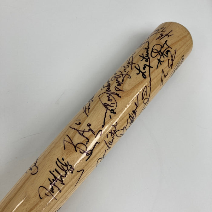 2004 Boston Red Sox World Series Champs Team Signed Baseball Bat JSA COA