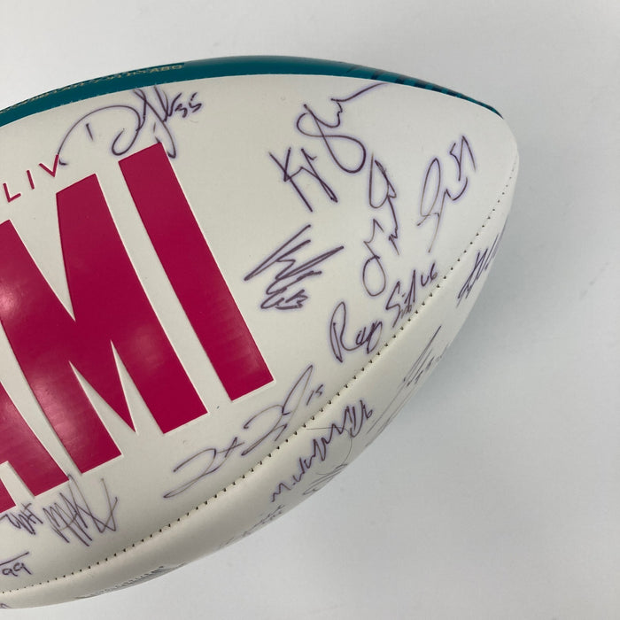 2019 San Francisco 49ers NFC Champs Team Signed Super Bowl LIV Football PSA DNA