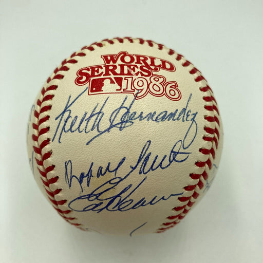 1986 New York Mets World Series Champs Team Signed W.S. Baseball JSA COA