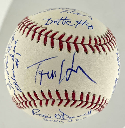 Tom Hanks A League of Their Own Cast Signed Baseball 15 Sigs JSA Certified