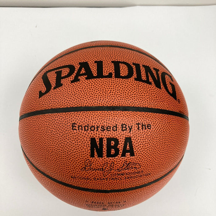 Scottie Pippen Damon Stoudamire Signed Spalding Official NBA Game Basketball UDA