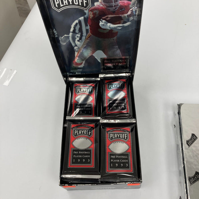 1993 Playoff Preview & 1993 Playoff Retail Hobby Football Boxes Lot Of (2)