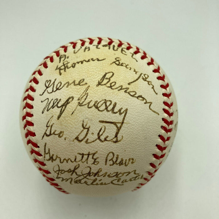 Negro League Legends Multi Signed National League Baseball 21 Sigs JSA COA