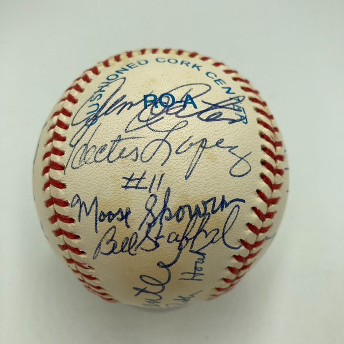 1962 New York Yankees W.S. Champs Team Signed Baseball Mickey Mantle JSA COA