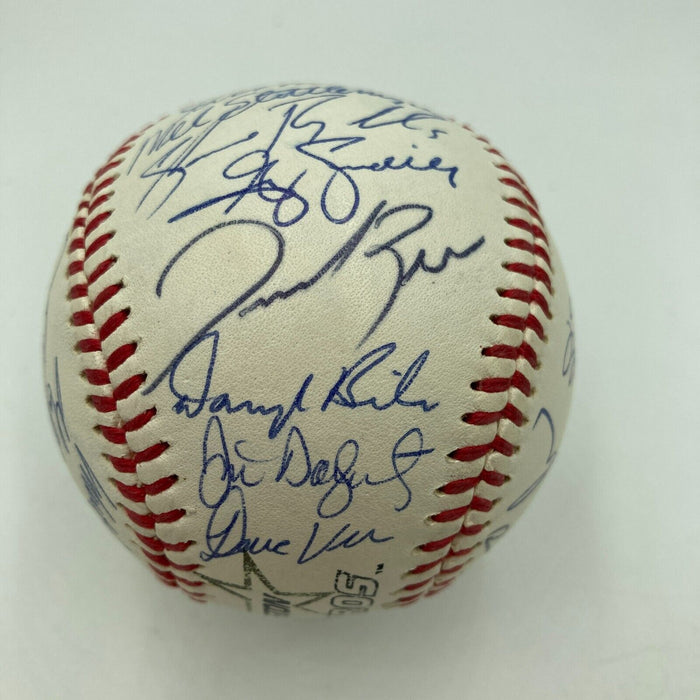 1996 Houston Astros Team Signed Baseball Jeff Bagwell & Craig Biggio