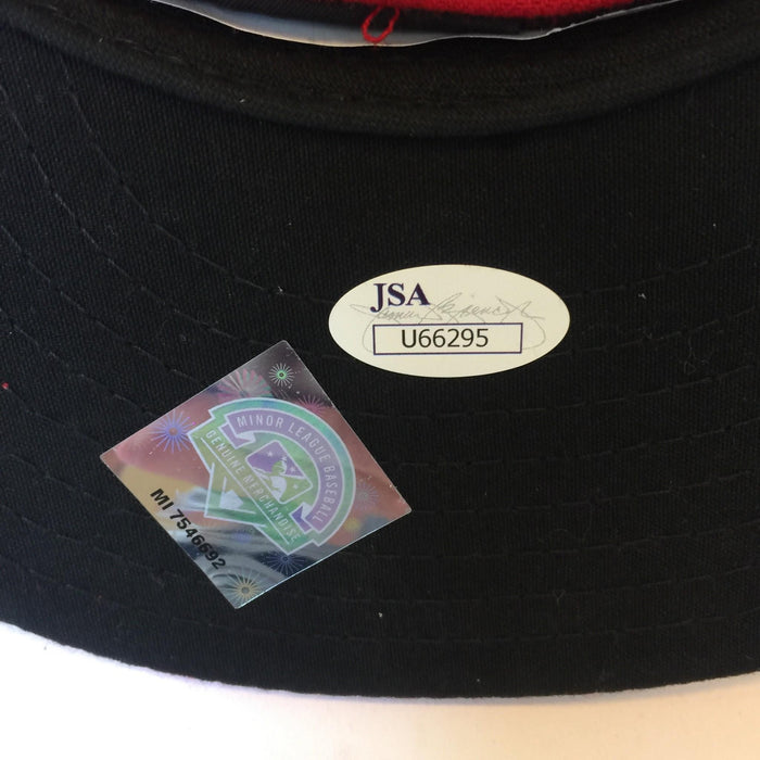 Aaron Hicks Rookie 2010 Signed Game Worn All Star Game Hat Cap JSA COA Yankees