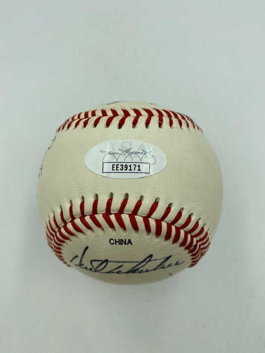 Charlie Trippi Bill Mazeroski Tammie Green Dante Lavelli Signed Baseball JSA