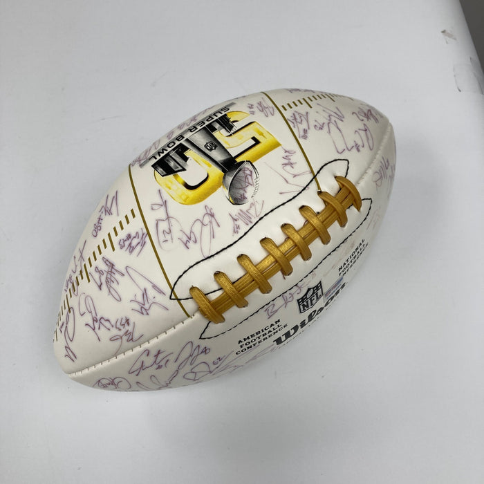2015 Carolina Panthers NFC Champs Team Signed Super Bowl 50 Football PSA DNA COA