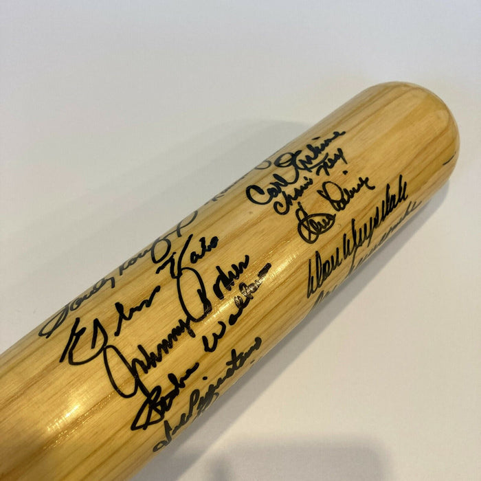 Sandy Koufax Don Drysdale Brooklyn Dodgers Legends Multi Signed Bat With JSA COA