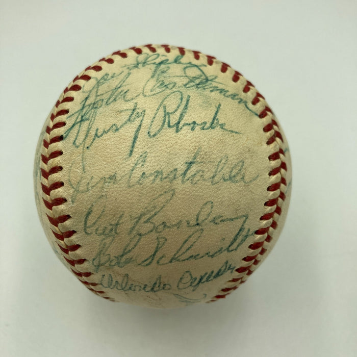 1958 San Francisco Giants Team Signed NL Baseball Willie Mays JSA COA