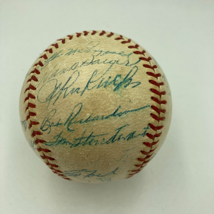 1958 New York Yankees World Series Champs Team Signed Baseball PSA DNA COA