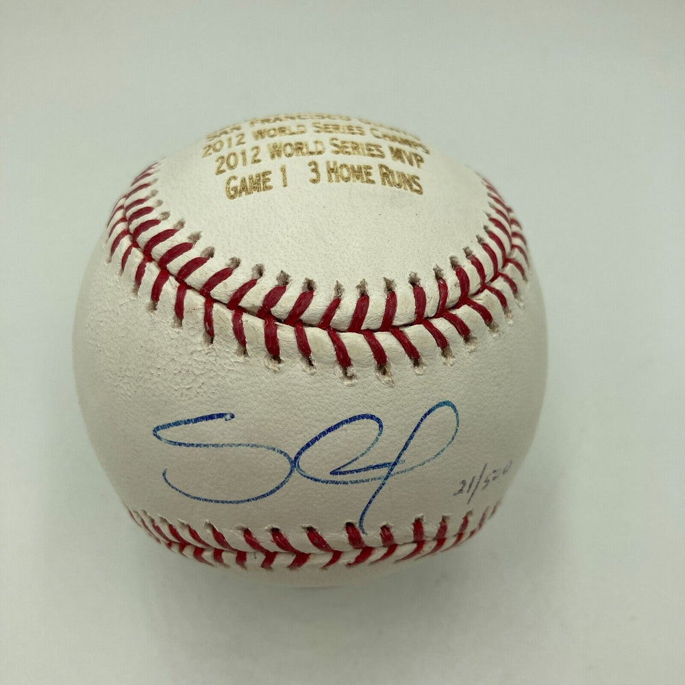 Pablo Sandoval Signed Major League Baseball 2012 W.S. Champs MLB Authenticated