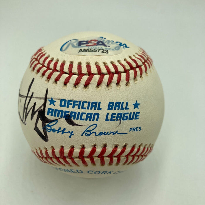 Charlton Heston Signed Official American League Baseball PSA DNA COA