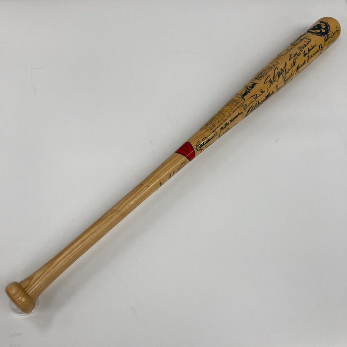 Beautiful Hall Of Fame Multi Signed Baseball Bat 54 Sigs Hank Aaron PSA DNA