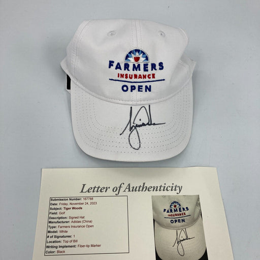 Tiger Woods Signed Autographed PGA Golf Hat Cap JSA COA