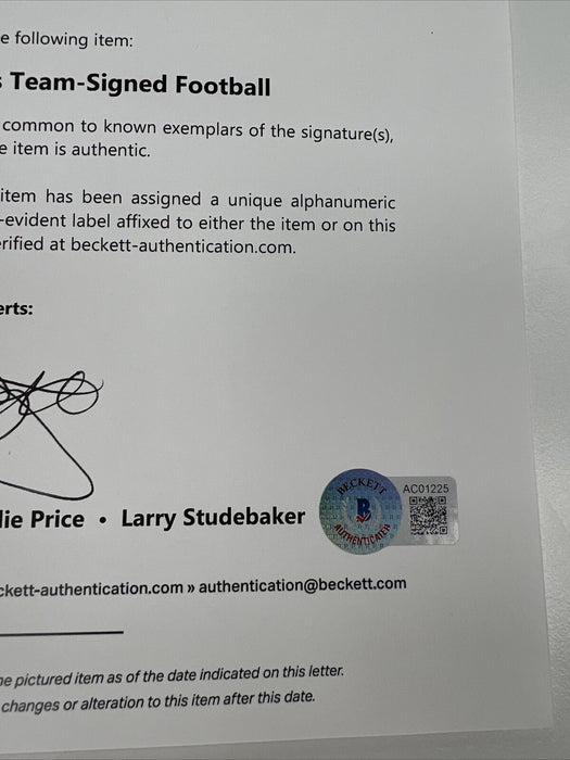 Tom Brady 2017 New England Patriots Team Signed Super Bowl LII Football Beckett