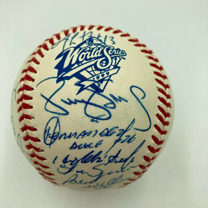 1999 New York Yankees World Series Champs Team Signed Baseball Derek Jeter PSA