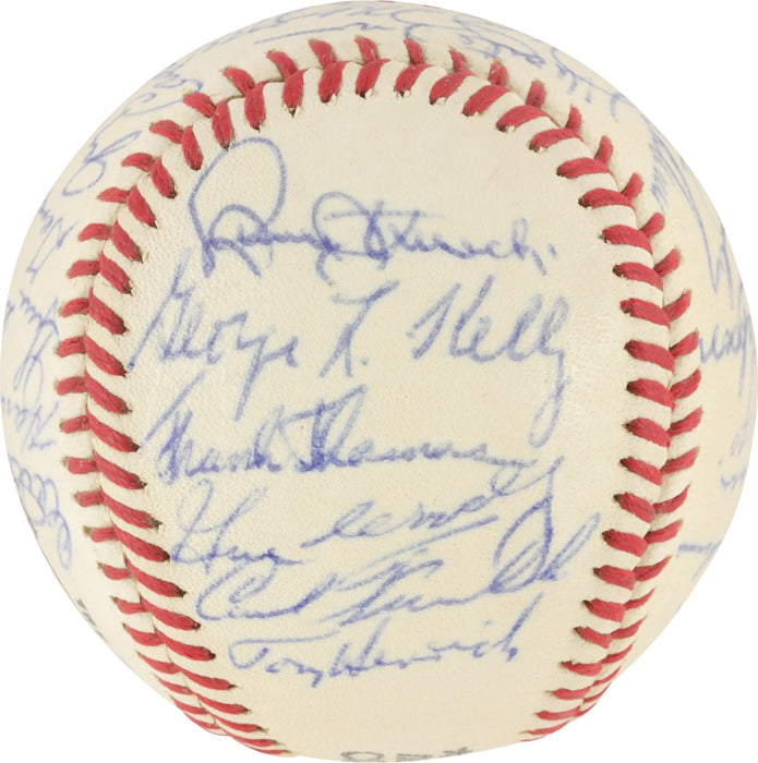 Mickey Mantle Joe Dimaggio Sweetspot Yankees Greats Signed Baseball JSA COA