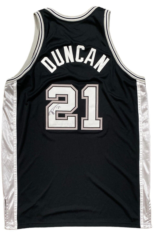 Tim Duncan Signed 2005-06 San Antonio Spurs Game-Used Jersey JSA COA