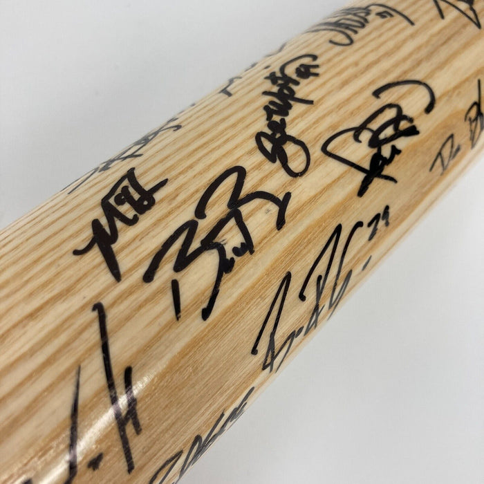 2010 San Francisco Giants World Series Champs Team Signed Baseball Bat JSA COA