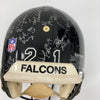 1995 Atlanta Falcons Team Signed Eric Metcalf Game Used Helmet JSA COA