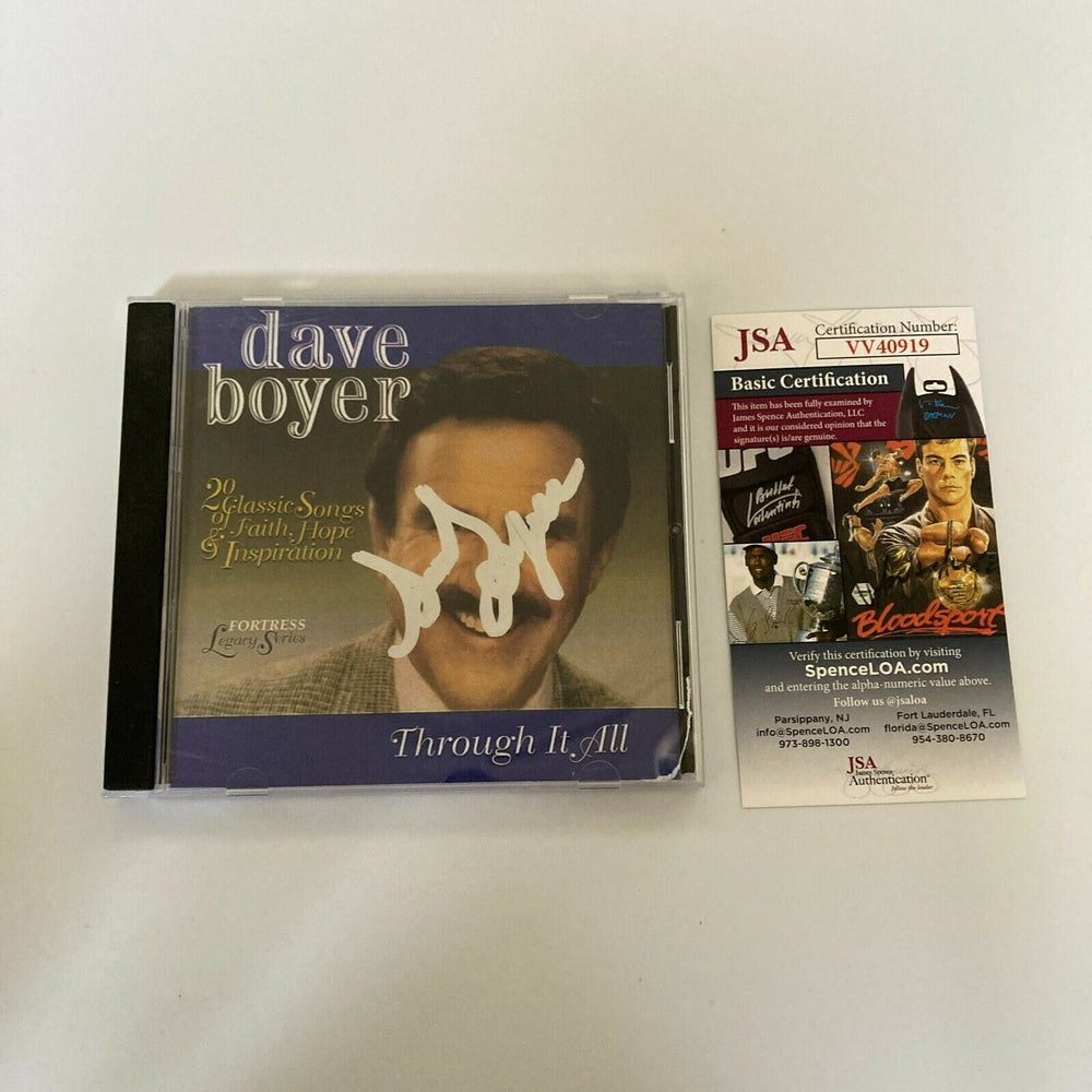 Dave Boyer Signed Through It All Music CD JSA COA